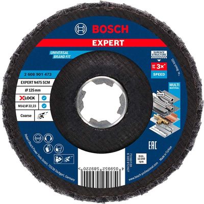 Bosch EXPERT X Lock Surface Conditioning Flap Disc 125mm Coarse