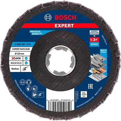 Bosch EXPERT X Lock Surface Conditioning Flap Disc 125mm Medium