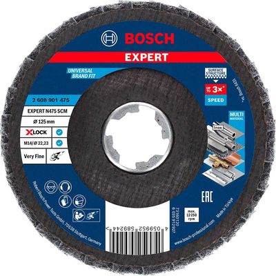 Bosch EXPERT X Lock Surface Conditioning Flap Disc 125mm Very Fine