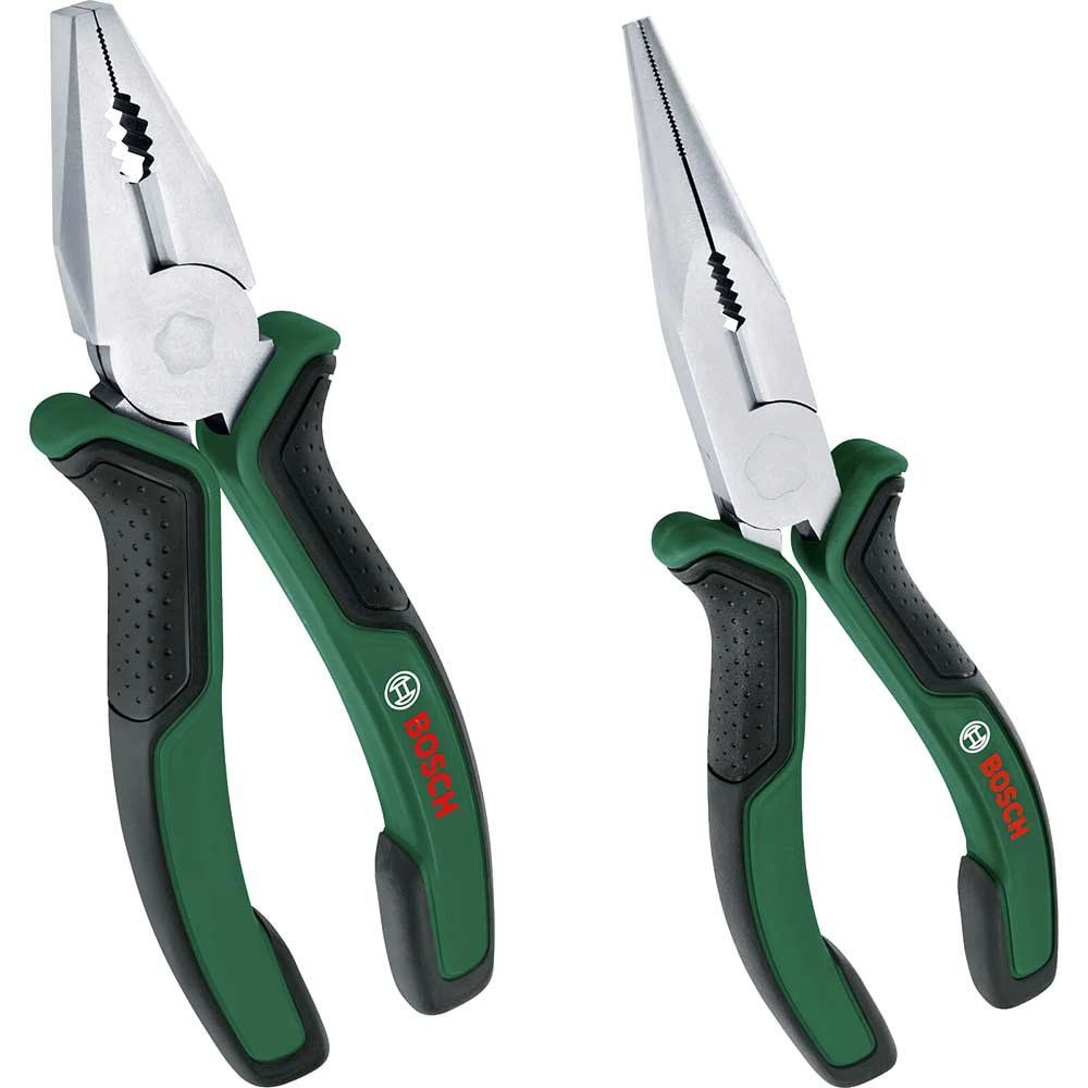 Bosch 2 Piece Combination and Long Nose Pliers Set - Image 1