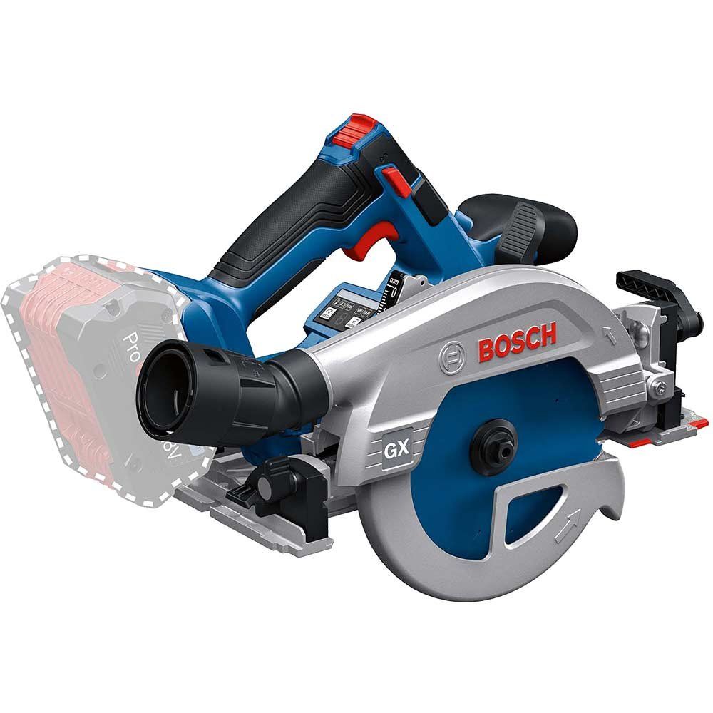 Bosch GKS 18V-57-2 GX 18v Cordless Rail Compatible Circular Saw 165mm No Batteries No Battery Charger No Case - Image 1