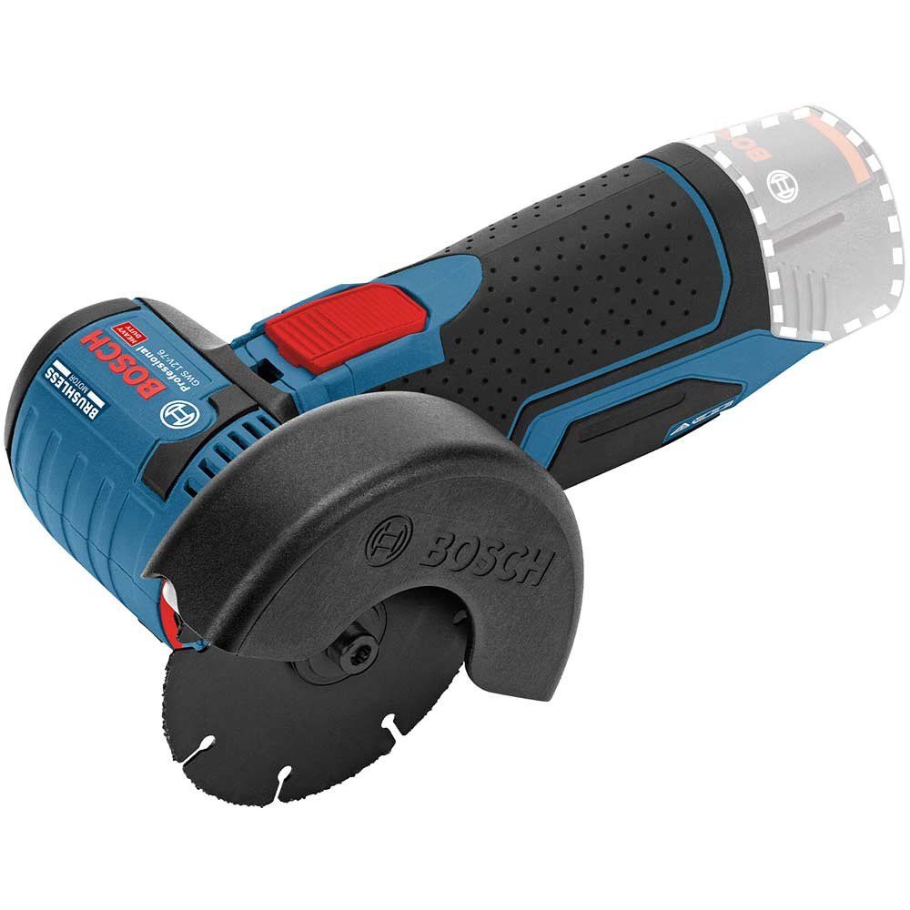 Bosch GWS 12-76 V-EC 12v Cordless Brushless Angle Grinder 76mm No Batteries No Battery Charger No Case - Image 1