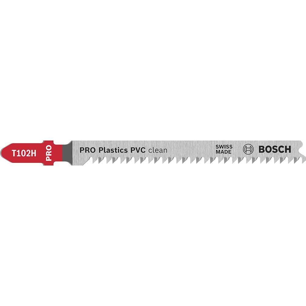 Bosch PRO T102H Plastics PVC Clean Cutting Jigsaw Blade Pack of 2 - Image 1