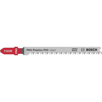 Bosch PRO T102H Plastics PVC Clean Cutting Jigsaw Blade Pack of 2