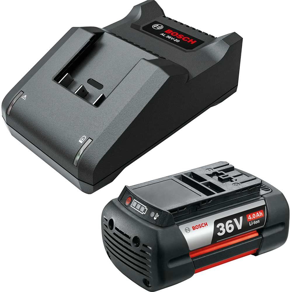 Bosch Genuine BLUE and GREEN 36v Cordless Li-ion Battery 4ah and Charger 4ah - Image 1