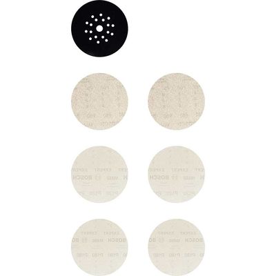 Bosch EXPERT M480 225mm Net Abrasive Dry Wall Sanding Disc 225mm Assorted Pack of 7