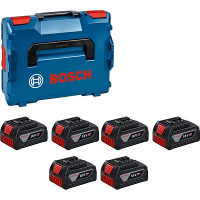 Bosch Genuine PRO BLUE 18v Cordless GBA 6 Li-Ion Battery 4ah Set 4ah