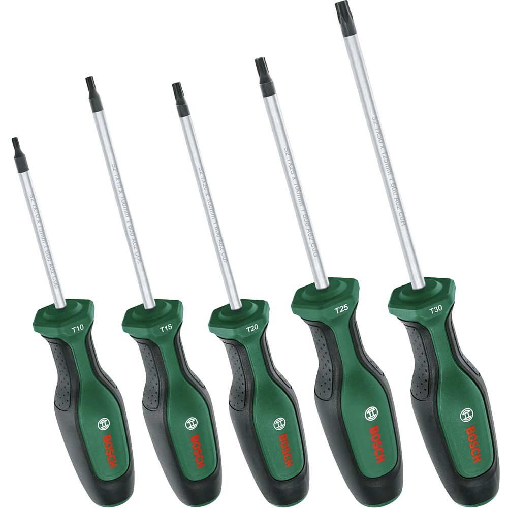 Bosch 5 Piece Torx Screwdriver Set - Image 1