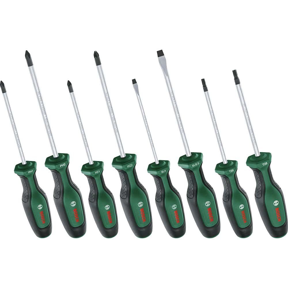 Bosch 8 Piece Screwdriver Set - Image 1