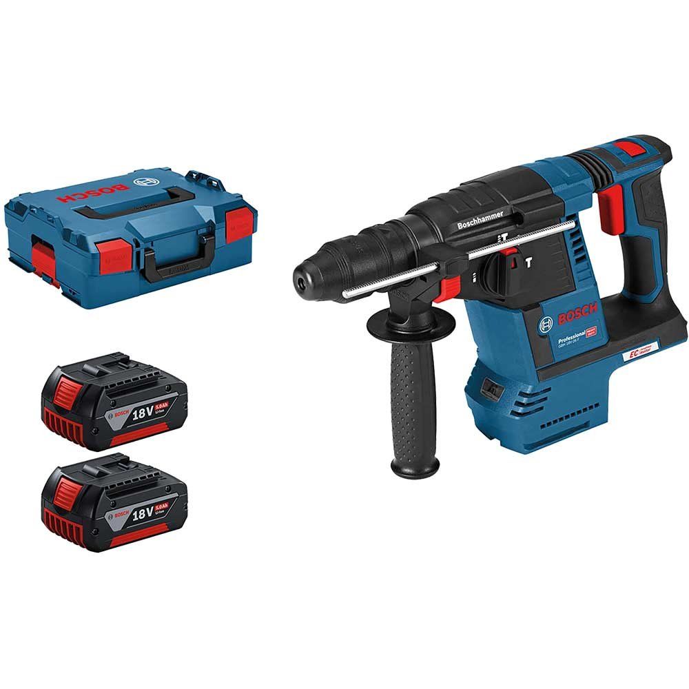 Bosch GBH 18 V-26 F 18v Cordless SDS Drill 2 x 5ah Li-ion Battery Charger Case - Image 1