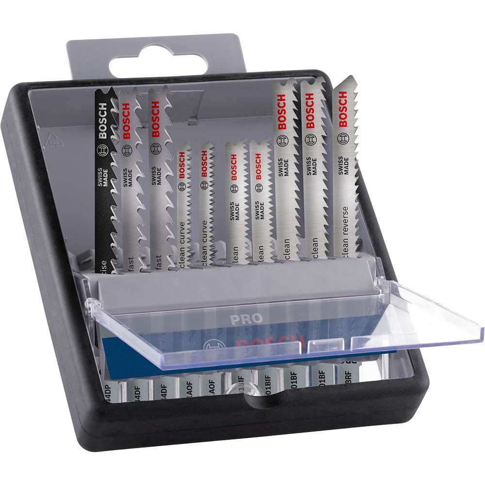 Bosch PRO 10 Piece Jigsaw Blade Set for Hardwood and Laminate - Image 1