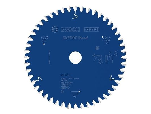 Powertool Accessories Expert Wood Circular Saw Blade 165 X 20Mm X 48T - Blue - Thumbnail 2