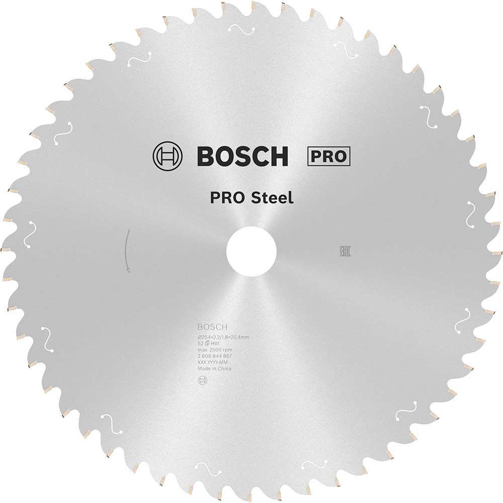 Bosch PRO Circular Saw Blade for Metal Cutting Chop Saws 254mm 52T 25.4mm - Image 1