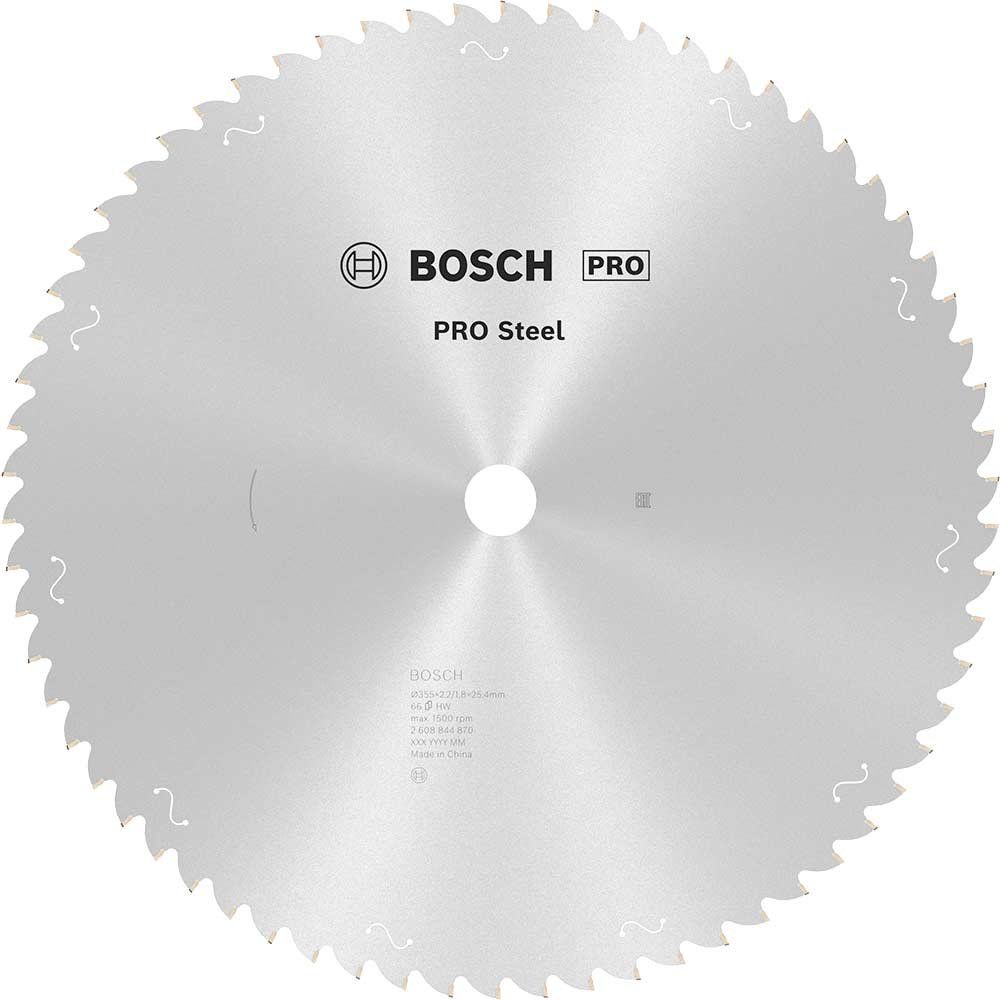 Bosch PRO Circular Saw Blade for Metal Cutting Chop Saws 355mm 66T 25.4mm - Image 1