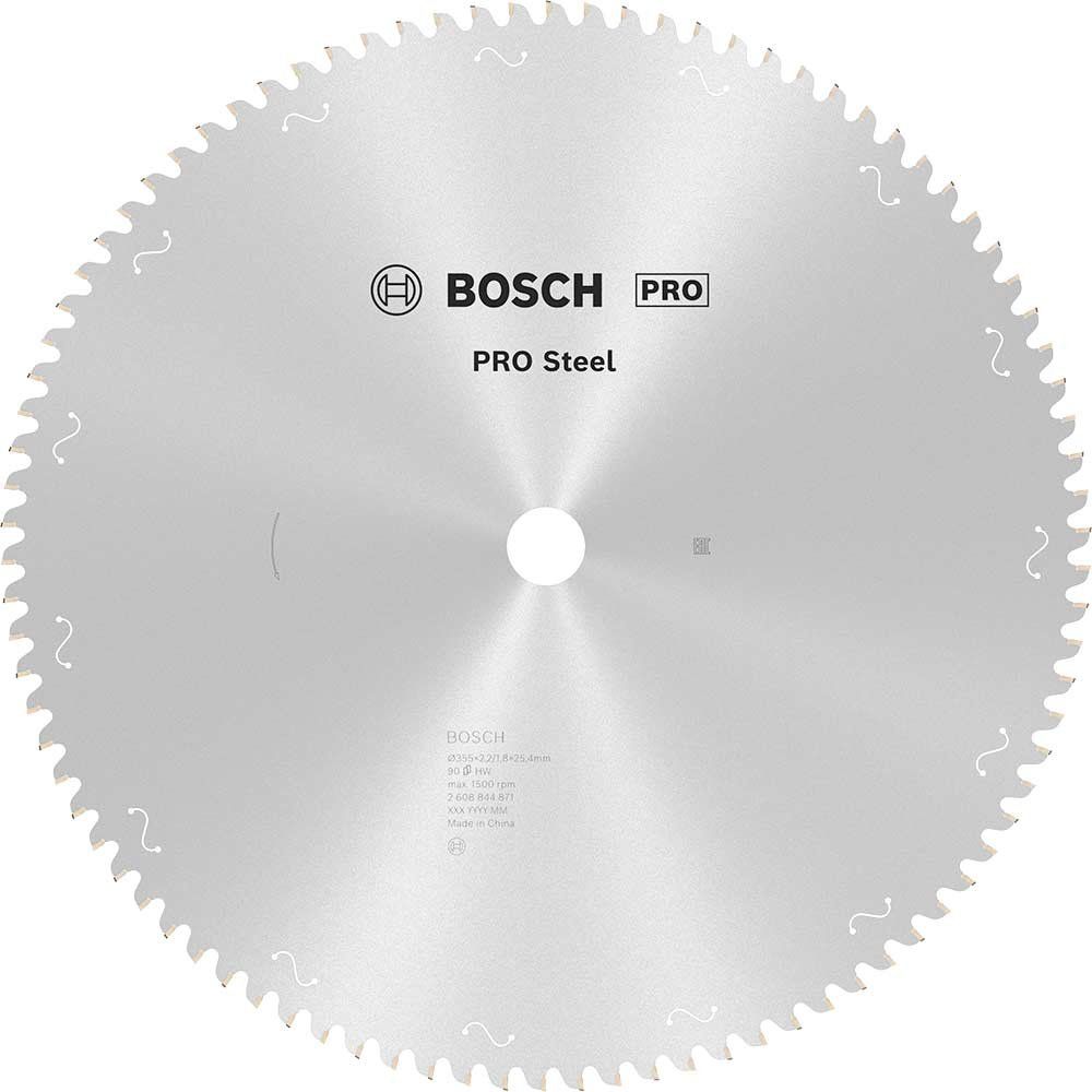 Bosch PRO Circular Saw Blade for Metal Cutting Chop Saws 355mm 90T 25.4mm - Image 1