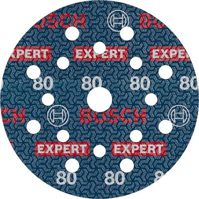 Bosch EXPERT O780 Foil Sanding Discs 125mm 125mm 80g Pack of 50