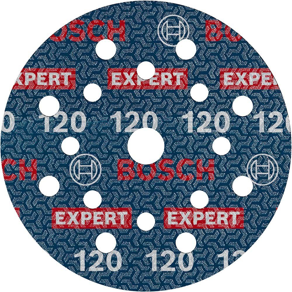 Bosch EXPERT O780 Foil Sanding Discs 125mm 125mm 120g Pack of 50 - Image 1