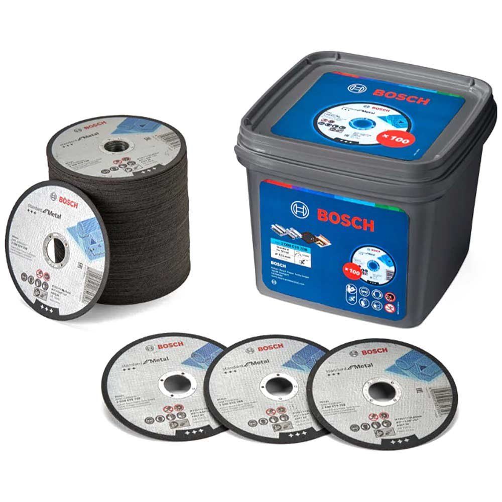 Bosch Metal Cutting Disc Bulk Pack 125mm Pack of 100 - Image 1
