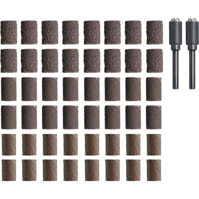 Dremel 50 Piece Assorted Sanding Bands and 6.4mm Mandrels Set