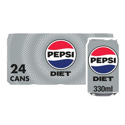 Diet Pepsi Cola Cans 24 x 330ml - Thumbnail 2