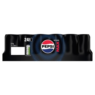 Pepsi Max No Sugar Cola Cans 24 x 330ml