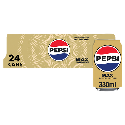 Pepsi Max No Caffeine No Sugar Cola Cans 24 x 330ml