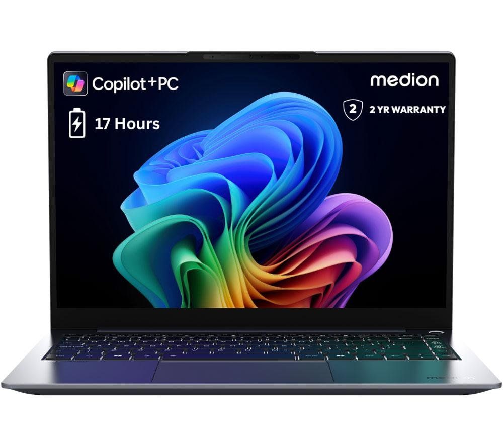 Medion AI SPRCHRGD S30 Qualcomm Snapdragon X Elite 16GB RAM 512GB SSD 14 Inch 2.8k Windows 11 Laptop - Image 1