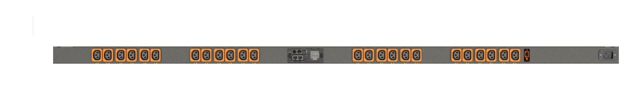 Vertiv MUU5MGB0-24L137-2C20A9A00-S power distribution unit (PDU) 24 AC outlet(s) Black - Image 1