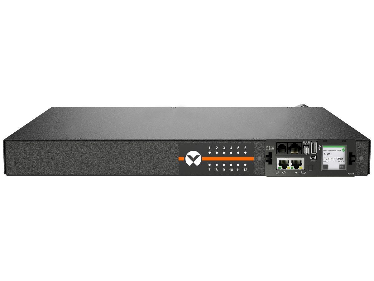 Vertiv Geist MUU5M1R5-12CF17-2C20A9H00-S power distribution unit (PDU) 12 AC outlet(s) 0U Black - Image 1