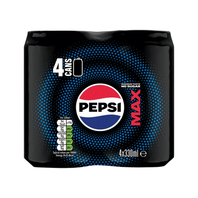 Pepsi Max 4 x 330ml Cans - Thumbnail 2
