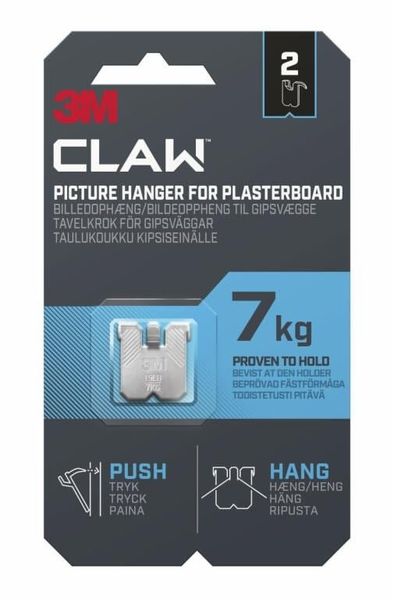 3M CLAW Plasterboard Picture Hanger 7 kg