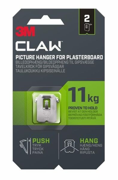3M CLAW Plasterboard Picture Hanger 11 kg