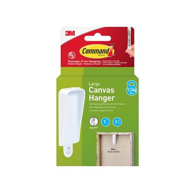 Canvas Hanger Large 1 Hook 2 String - White