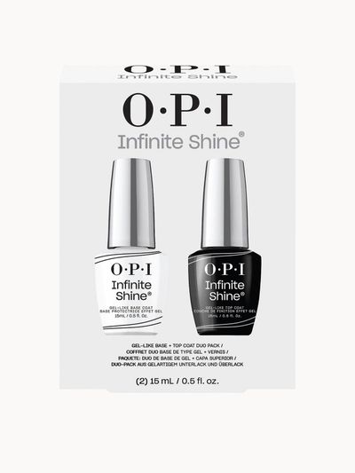 OPI Women's Infinite Shine - Base & Top Duo Pack in Clear