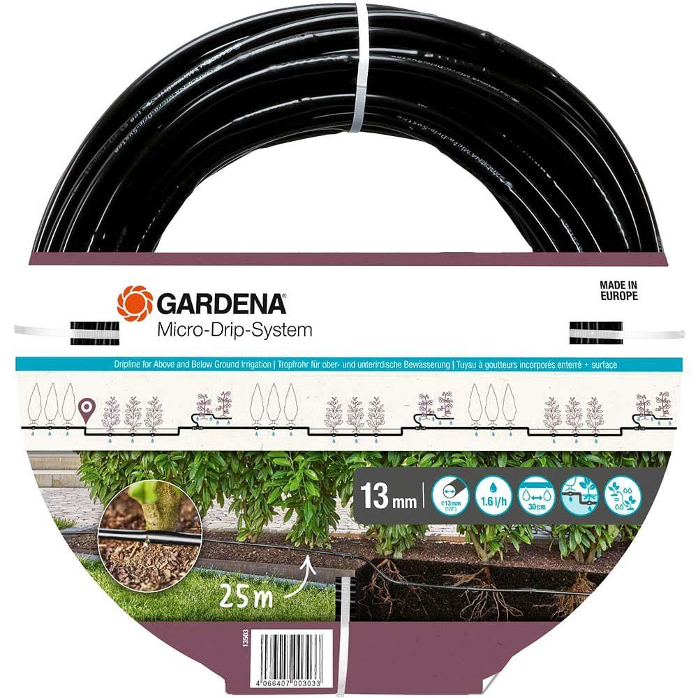 Gardena MICRO DRIP Extension Irrigation Drip Pipe 1/2" / 12.5mm 25m - Image 1
