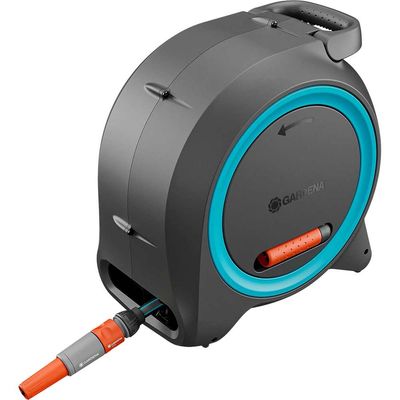 GARDENA Dual Hose Box 25m - Blue and Black