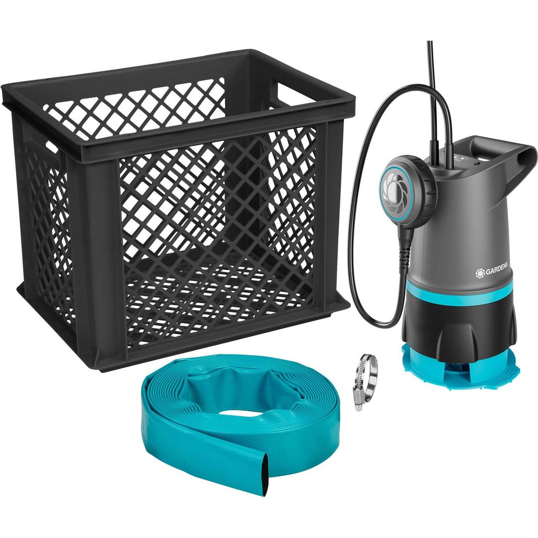 Gardena 20000 BASIC Submersible Water Pump and Flood Protection Set - Image 1