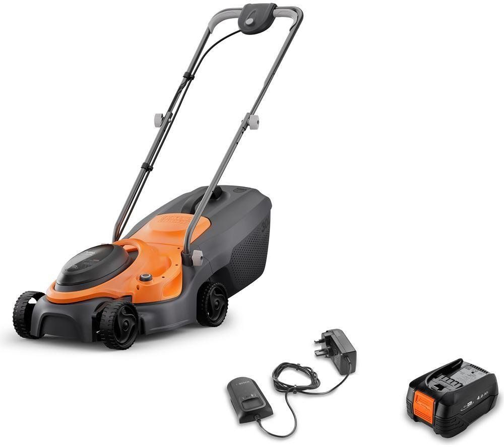 HUSQVARNA SimpliMow 320 KIT 4.0 Cordless Lawn Mower - Orange & Black, Black,Orange - Image 1