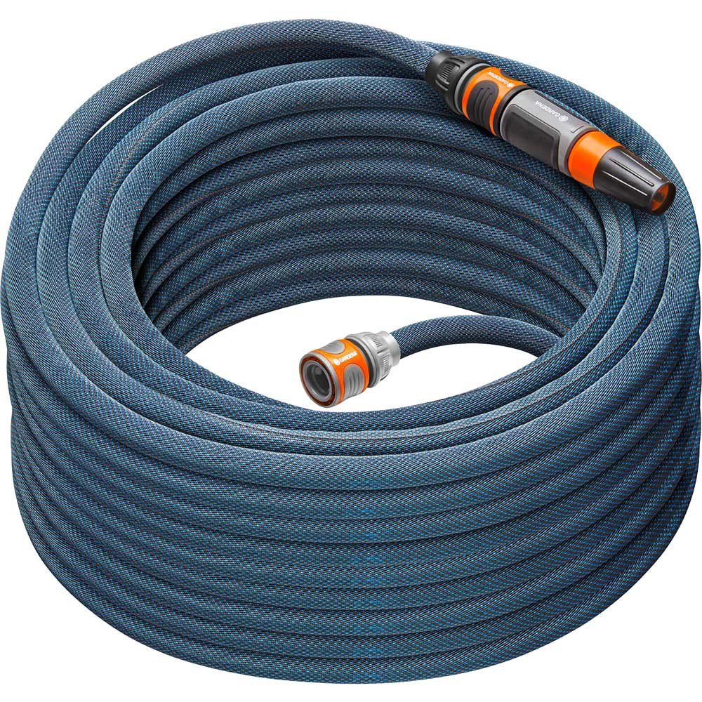 Gardena Liano XTREME Textile Hose Pipe Set 1/2" / 12.5mm 30m Blue - Image 1