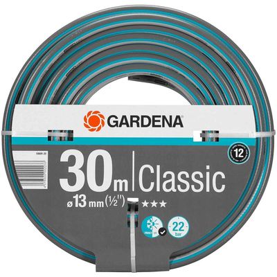 Gardena Classic Hose Pipe 1/2" / 12.5mm 30m Blue & Grey