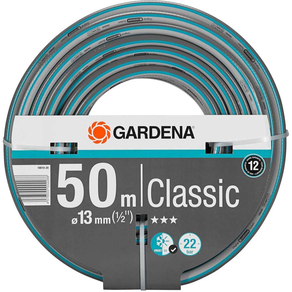 Gardena Classic Hose Pipe 1/2" / 12.5mm 50m Blue & Grey - Image 1