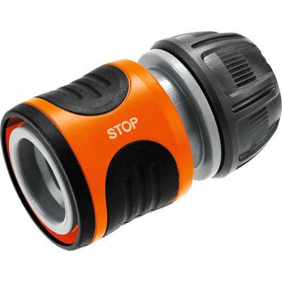 Gardena ORIGINAL Water Stop Hose Pipe Connector 1/2" / 12.5mm Pack of 1