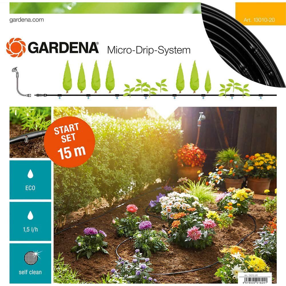 Gardena MICRO DRIP S Above Ground Water Irrigation Starter Set - Image 1