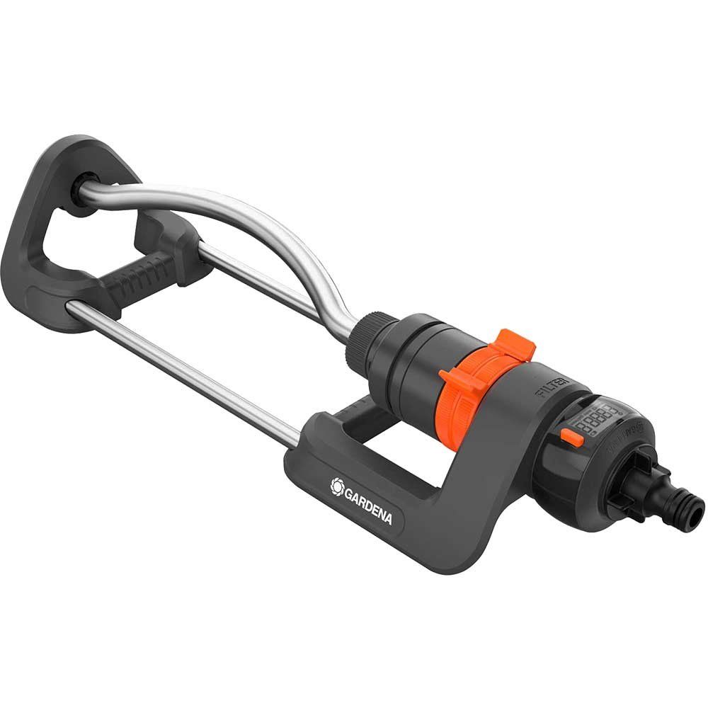 Gardena AquaCount Oscillating Garden Sprinkler with Water Meter - Image 1