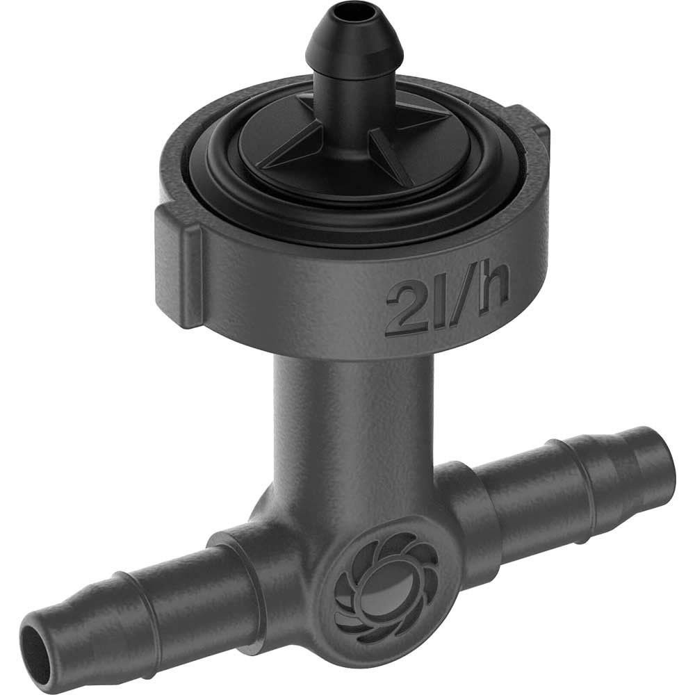 Gardena MICRO DRIP Inline Pressure Compensating Drip Head 3/16" / 4.6mm 2 Litres Hour Pack of 10 - Image 1