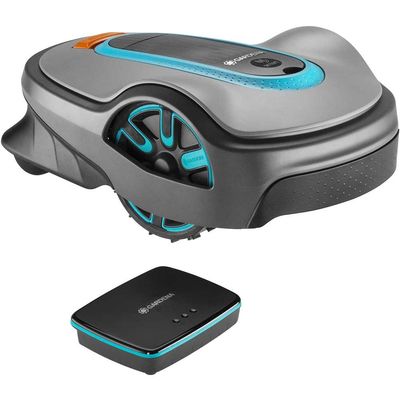 Gardena Smart SILENO LIFE Robotic Lawnmower 1000 Set 1 x 2ah Integrated Li-ion Battery Charger