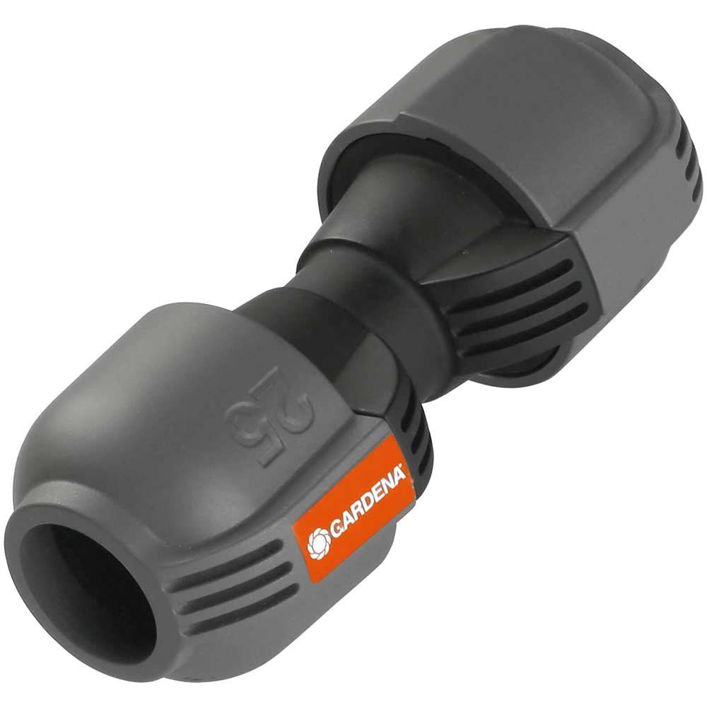 Gardena PIPELINE and SPRINKLERSYSTEM Hose Pipe Extension / Joiner Connector 25mm Pack of 1 - Image 1