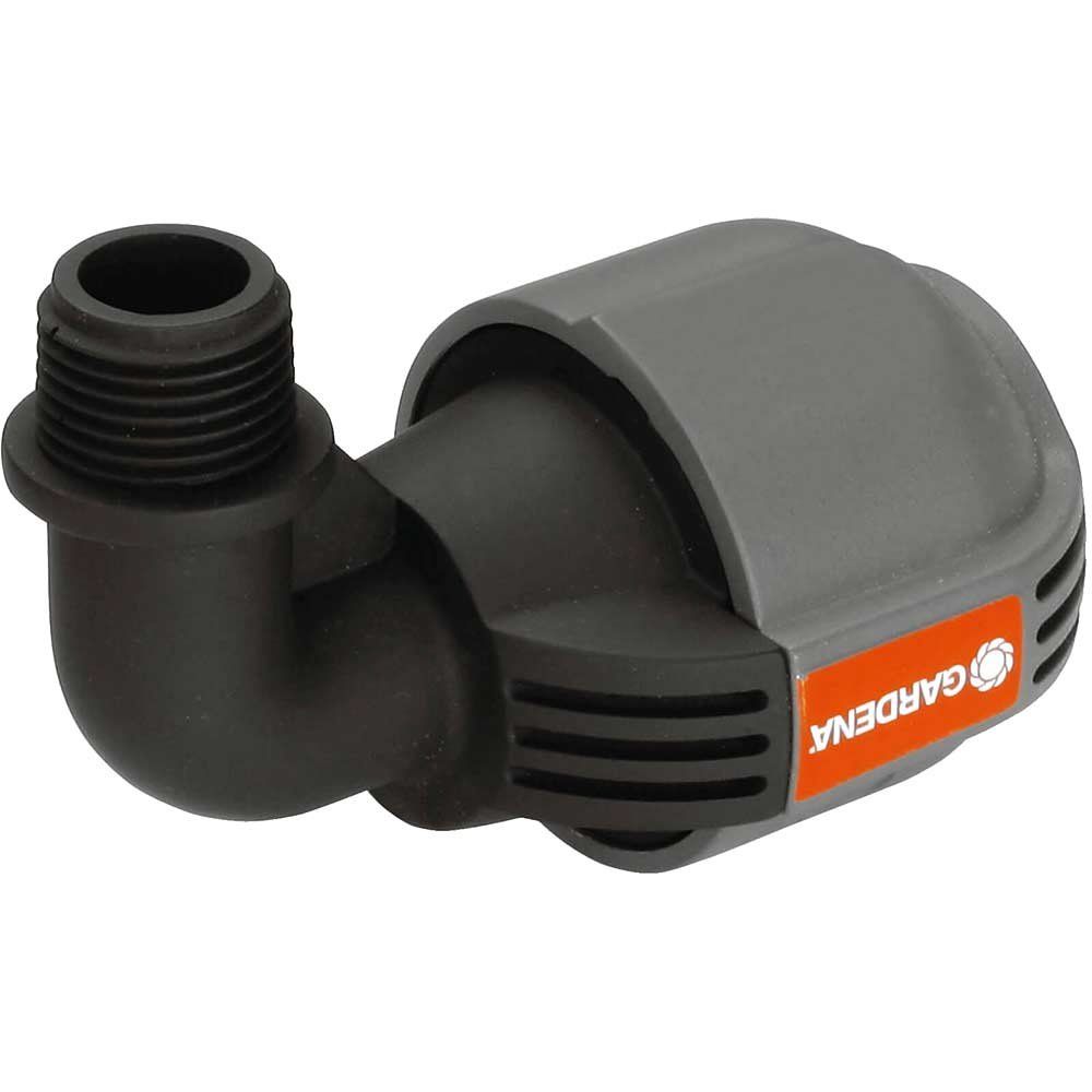 Gardena SPRINKLERSYSTEM Male Threaded L Piece Connector 25mm x 1/2" Pack of 1 - Image 1