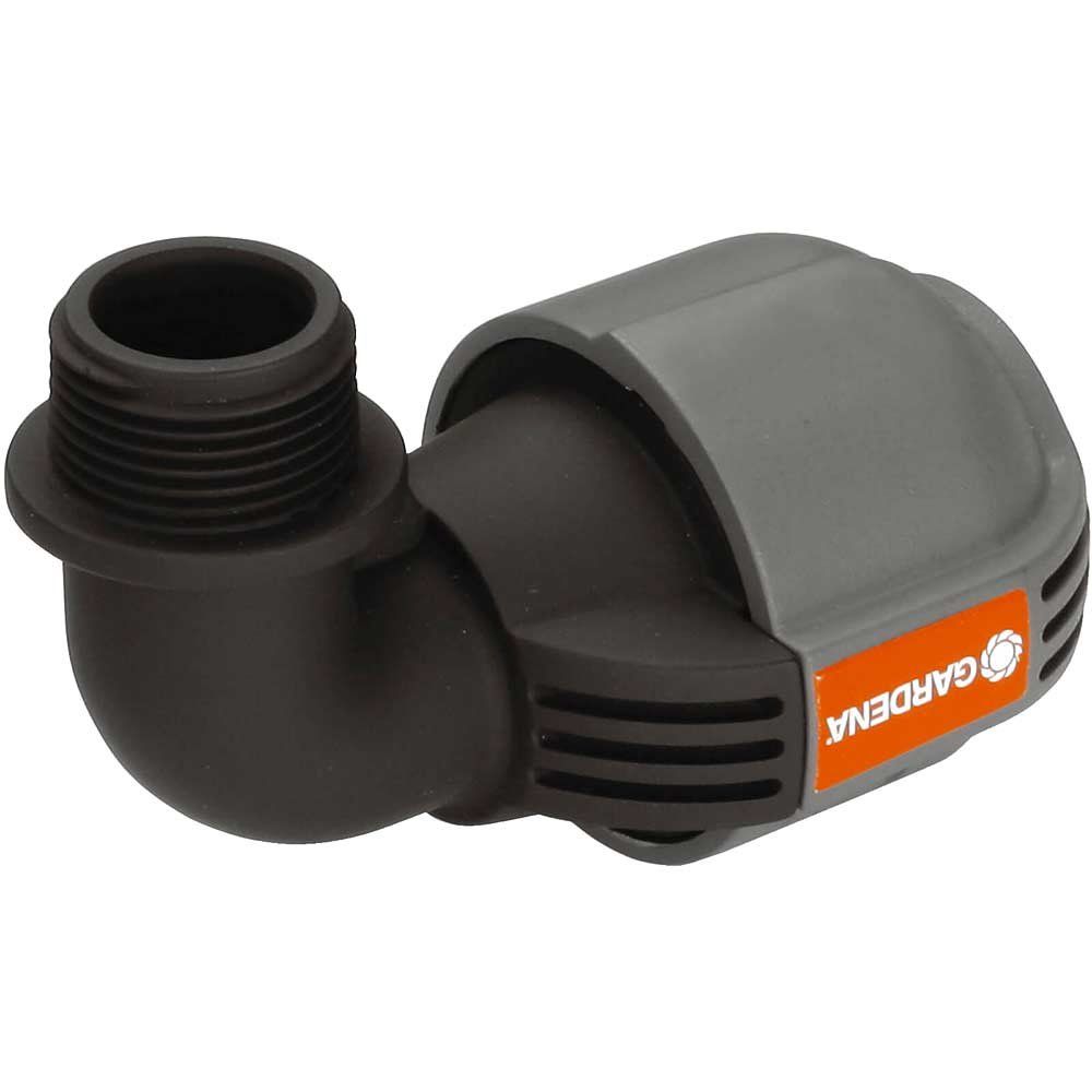 Gardena SPRINKLERSYSTEM Male Threaded L Piece Connector 25mm x 3/4" Pack of 1 - Image 1