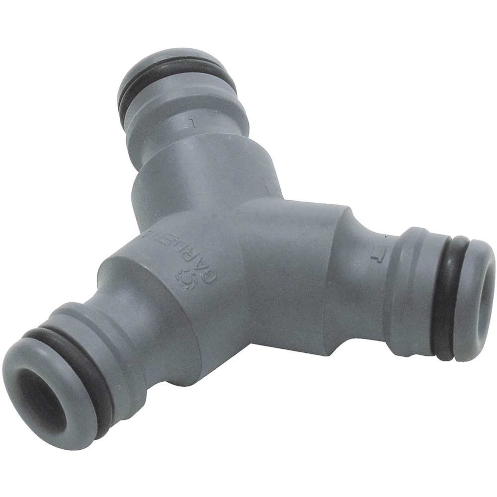 Gardena ORIGINAL 3 Way Hose Pipe Y Adaptor 1/2" / 12.5mm Pack of 1 - Image 1